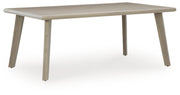 Carisbo RECT Dining Table with Umbrella Option