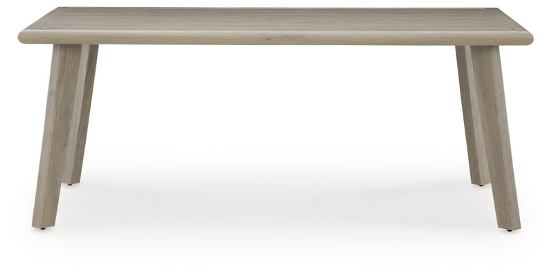 Carisbo RECT Dining Table with Umbrella Option