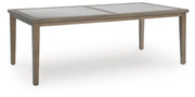 Rainier Ranch RECT Dining Table with Umbrella Option