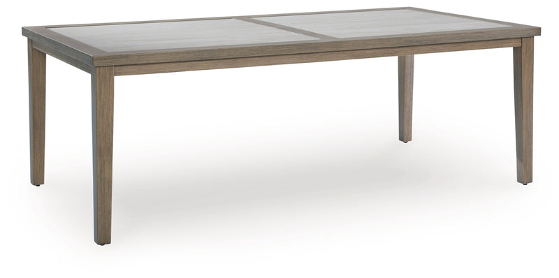 Rainier Ranch RECT Dining Table with Umbrella Option
