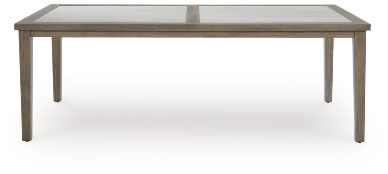 Rainier Ranch RECT Dining Table with Umbrella Option