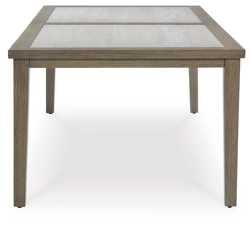 Rainier Ranch RECT Dining Table with Umbrella Option