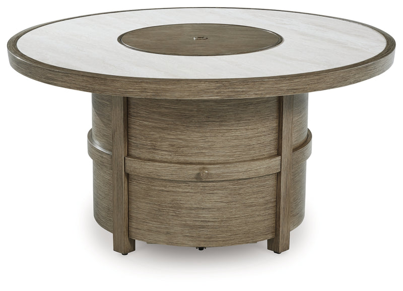Mesa fogonera redonda Rainier Ranch
