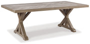 Beachcroft RECT Dining Table with Umbrella Option