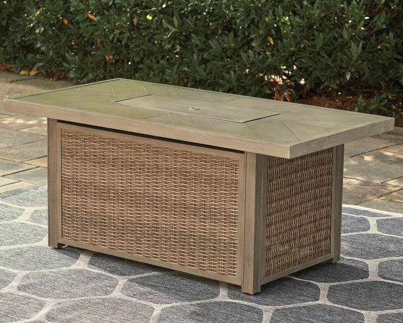Mesa rectangular para fogata Beachcroft