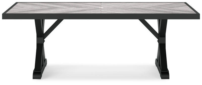 Beachcroft RECT Dining Table with Umbrella Option