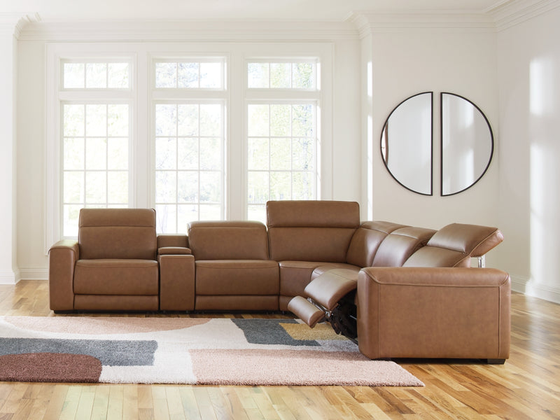 Rally-Up 6-Piece Power Reclining Sectional with Console