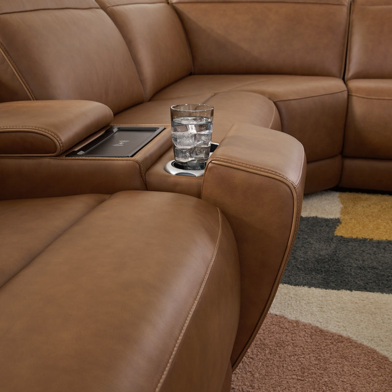 Rally-Up 6-Piece Power Reclining Sectional with Console