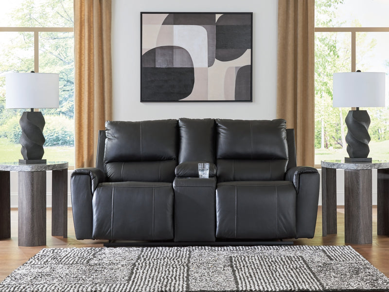 Danemere DBL Reclining Loveseat w/Console