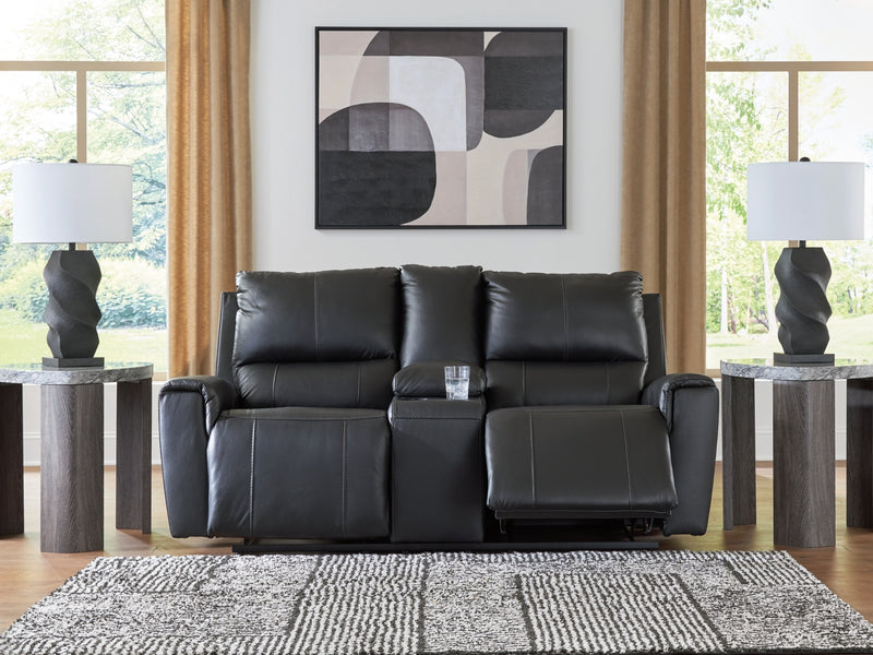 Danemere DBL Reclining Loveseat w/Console