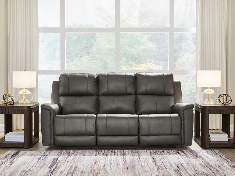 Sofá reclinable eléctrico Beryton con reposacabezas ajustable