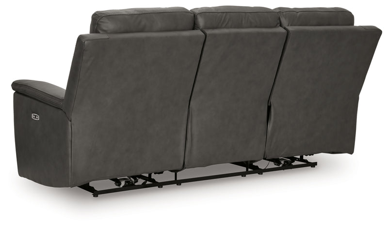 Sofá reclinable eléctrico Beryton con reposacabezas ajustable