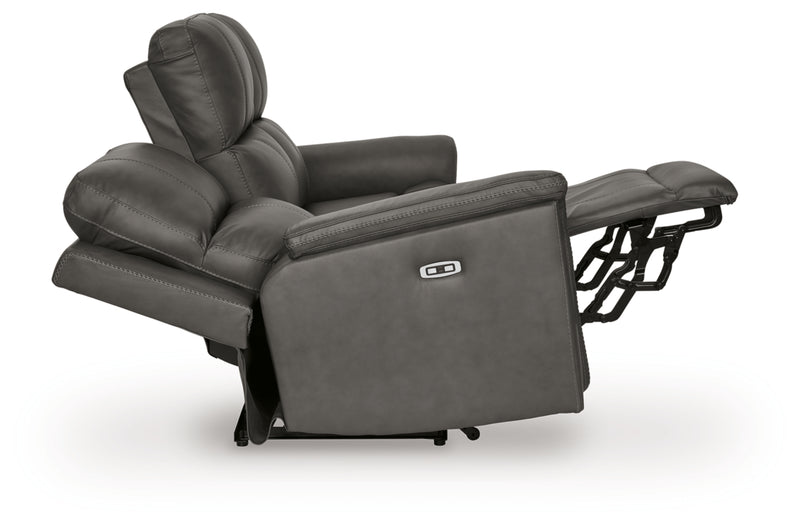 Sofá reclinable eléctrico Beryton con reposacabezas ajustable