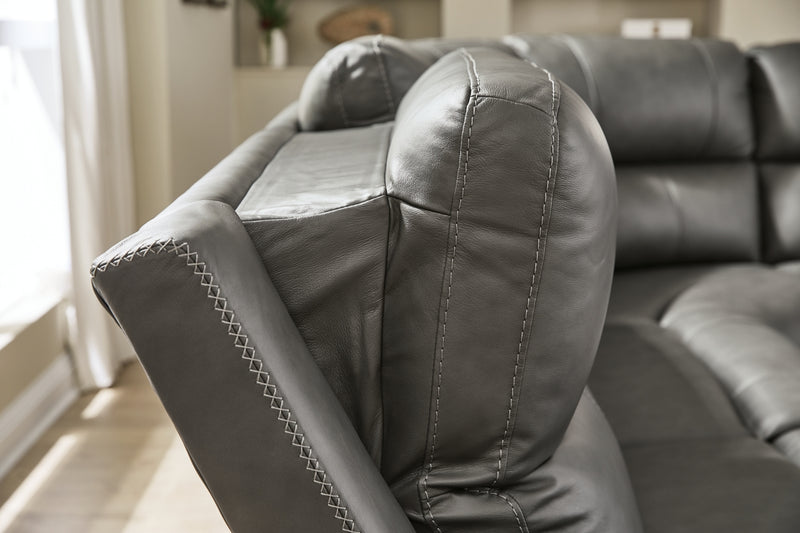 Seccional reclinable eléctrico Beryton de 6 piezas