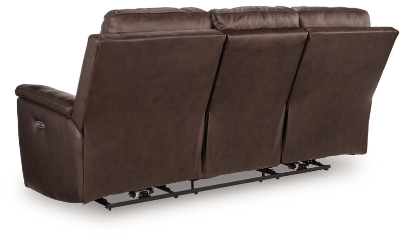 Sofá reclinable eléctrico Beryton con reposacabezas ajustable