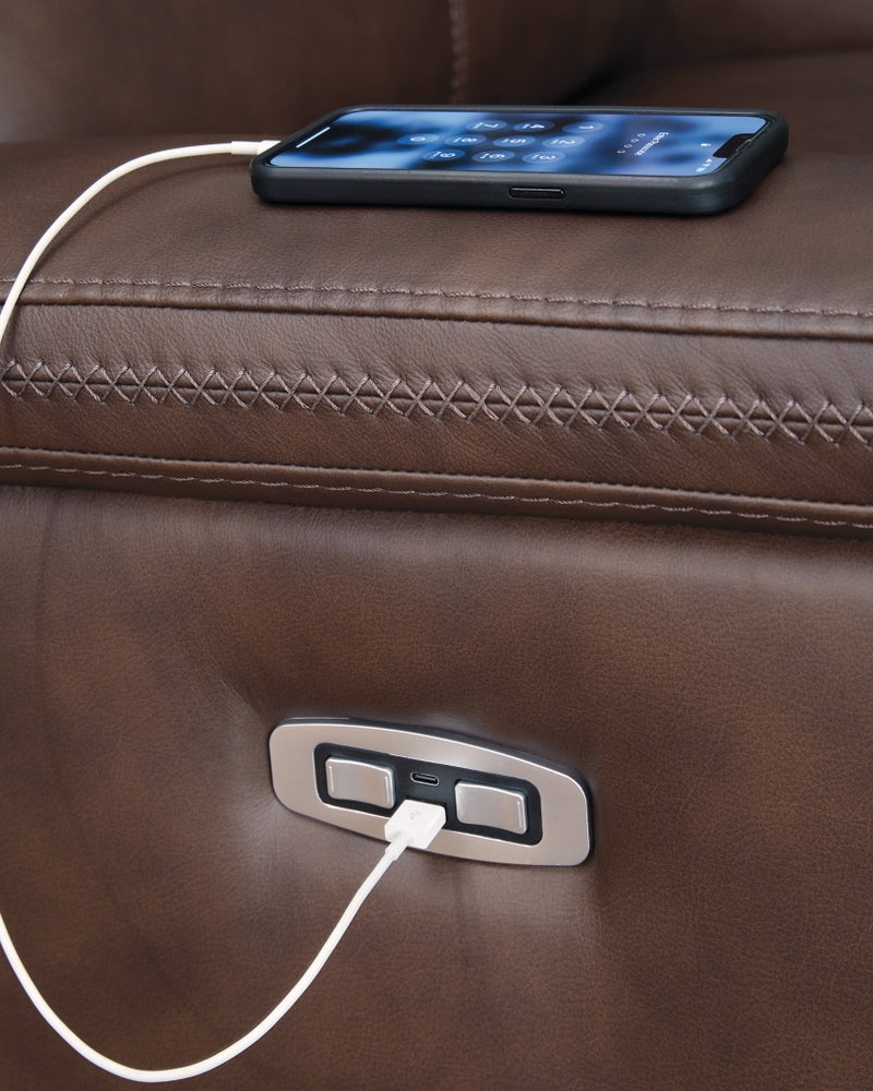 Sofá reclinable eléctrico Beryton con reposacabezas ajustable