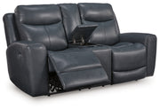 Momentum Moves Power Reclining Loveseat/Console/Adjustable Headrest