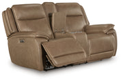 Malcesine Power Reclining Loveseat/Console/Adjustable Headrest