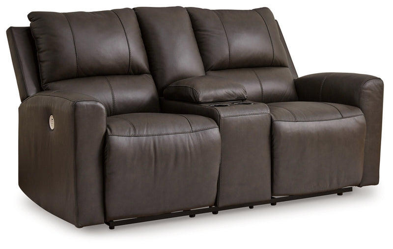 Boxmere DBL Reclining Power Loveseat w/Console