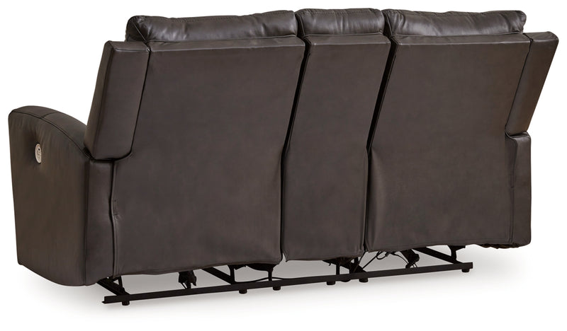 Boxmere DBL Reclining Power Loveseat w/Console