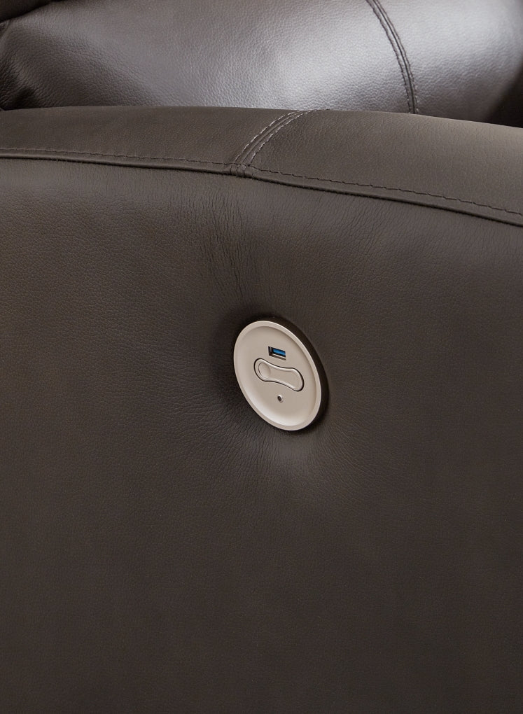 Boxmere DBL Reclining Power Loveseat w/Console