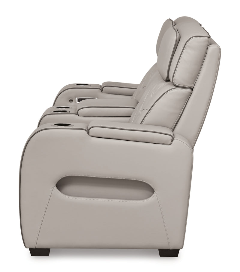 Sofá biplaza reclinable eléctrico Boyington/Consola/Reposacabezas ajustable