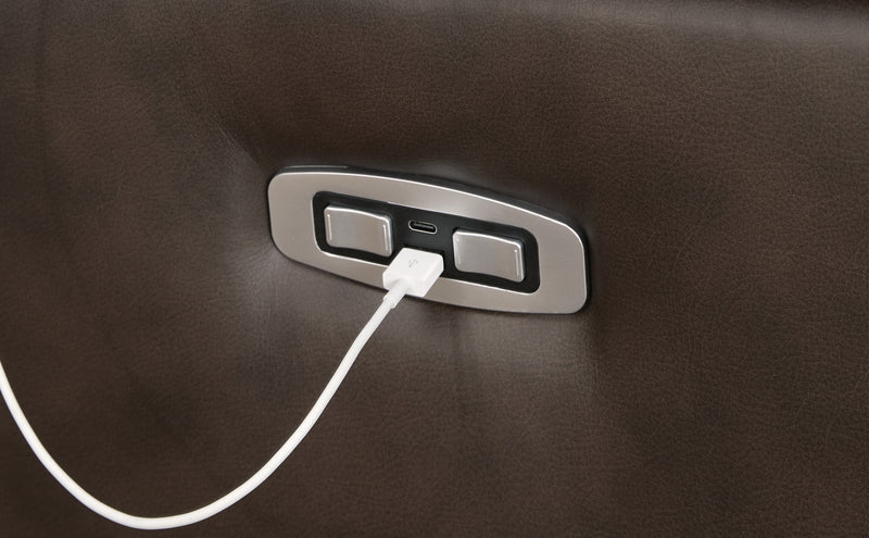 Sofá biplaza reclinable eléctrico Leesworth