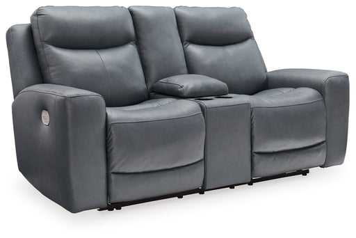 Mindanao Power Reclining Loveseat/Console/Adjustable Headrest