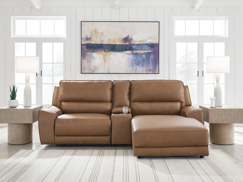 Seccional reclinable eléctrico de 3 piezas Silverbrooke con chaise longue