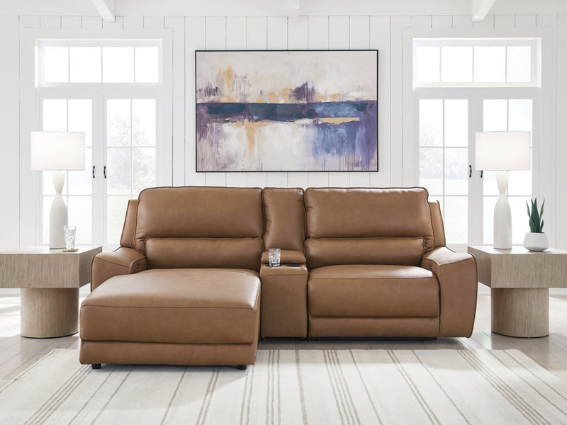 Seccional reclinable eléctrico de 3 piezas Silverbrooke con chaise longue