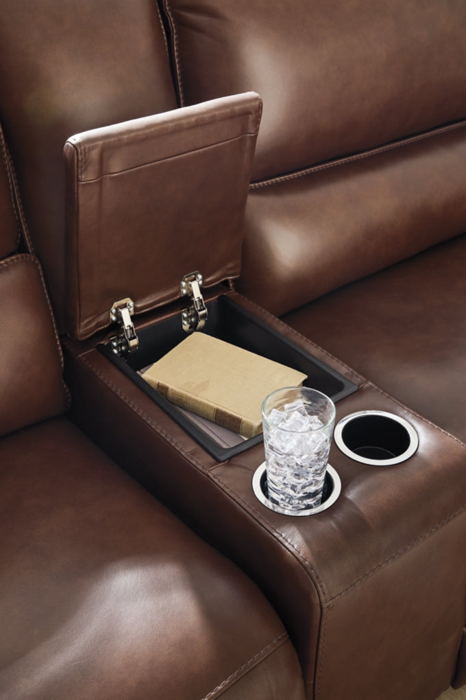 Seccional reclinable eléctrico de 3 piezas Silverbrooke con chaise longue