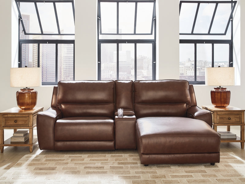 Seccional reclinable eléctrico de 3 piezas Silverbrooke con chaise longue