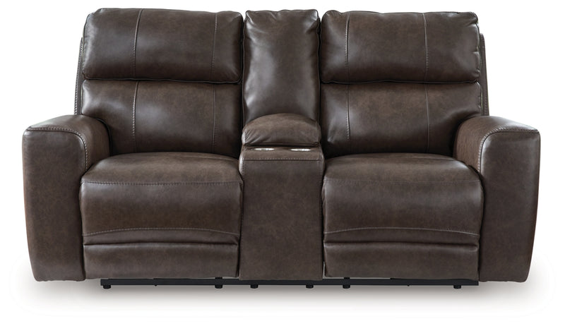 Beadel Power Reclining Loveseat/Console/Adjustable Headrest