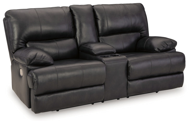 Mountainous Power Reclining Loveseat/Console/Adjustable Headrest