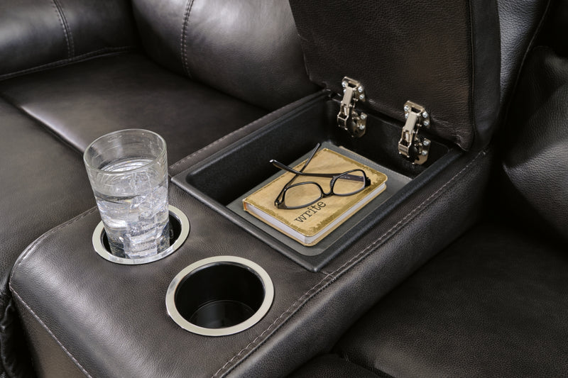Mountainous Power Reclining Loveseat/Console/Adjustable Headrest