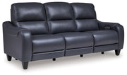Mercomatic Power Reclining Sofa with Adjustable Headrest