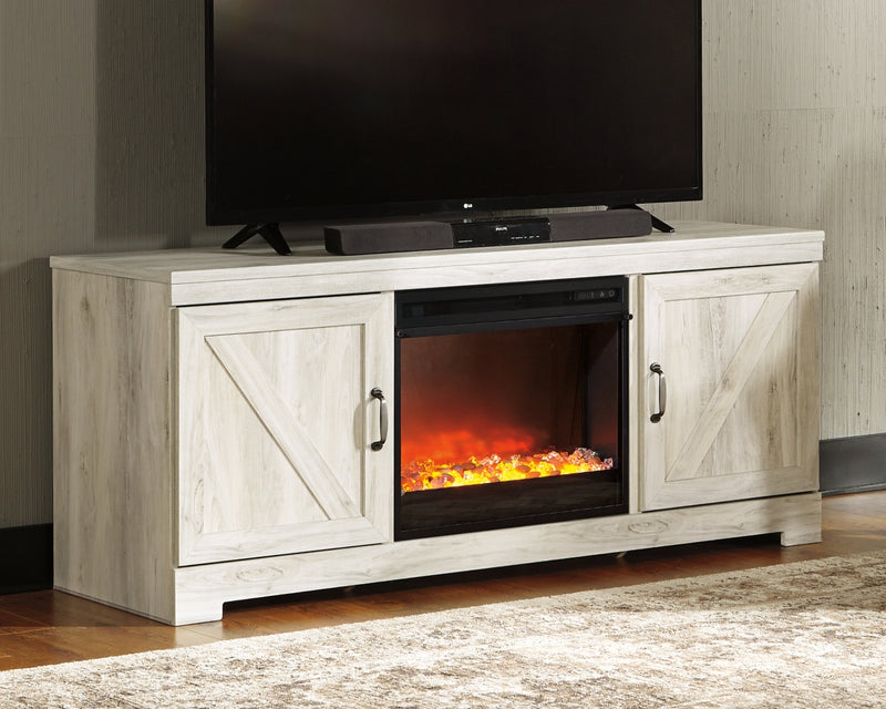 Mueble para TV con chimenea Bellaby de 63"