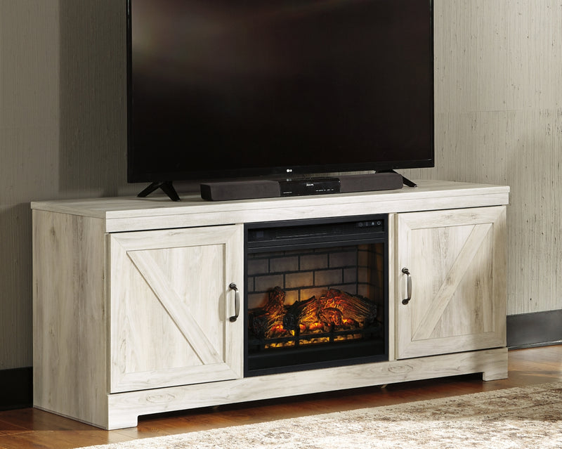 Mueble para TV con chimenea Bellaby de 63"