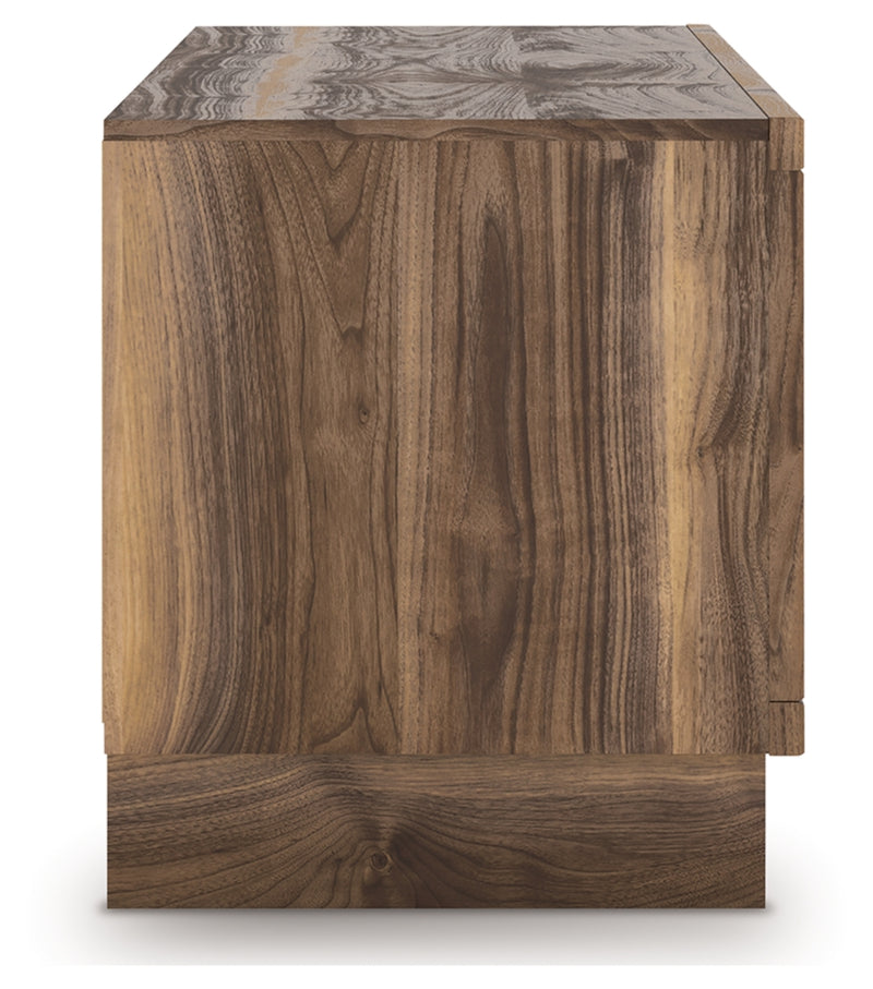 Mueble para TV de 72" Zadilyn con chimenea eléctrica