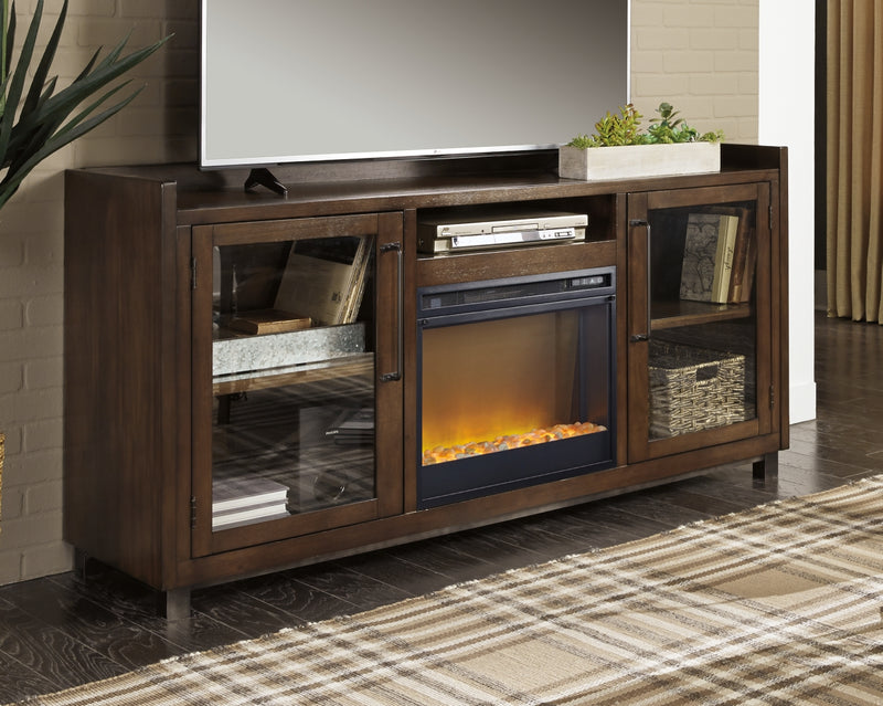 Mueble de TV Starmore de 70" con chimenea eléctrica