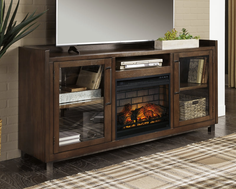 Mueble de TV Starmore de 70" con chimenea eléctrica