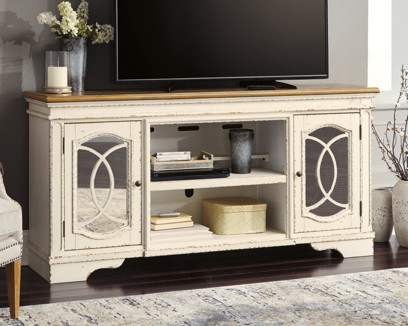 Mueble de TV Realyn XL con opción de chimenea