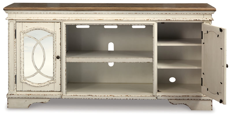 Mueble de TV Realyn XL con opción de chimenea