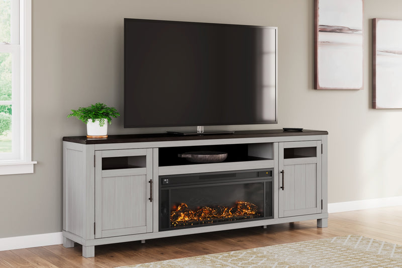 Mueble de TV Darborn de 88" con chimenea eléctrica