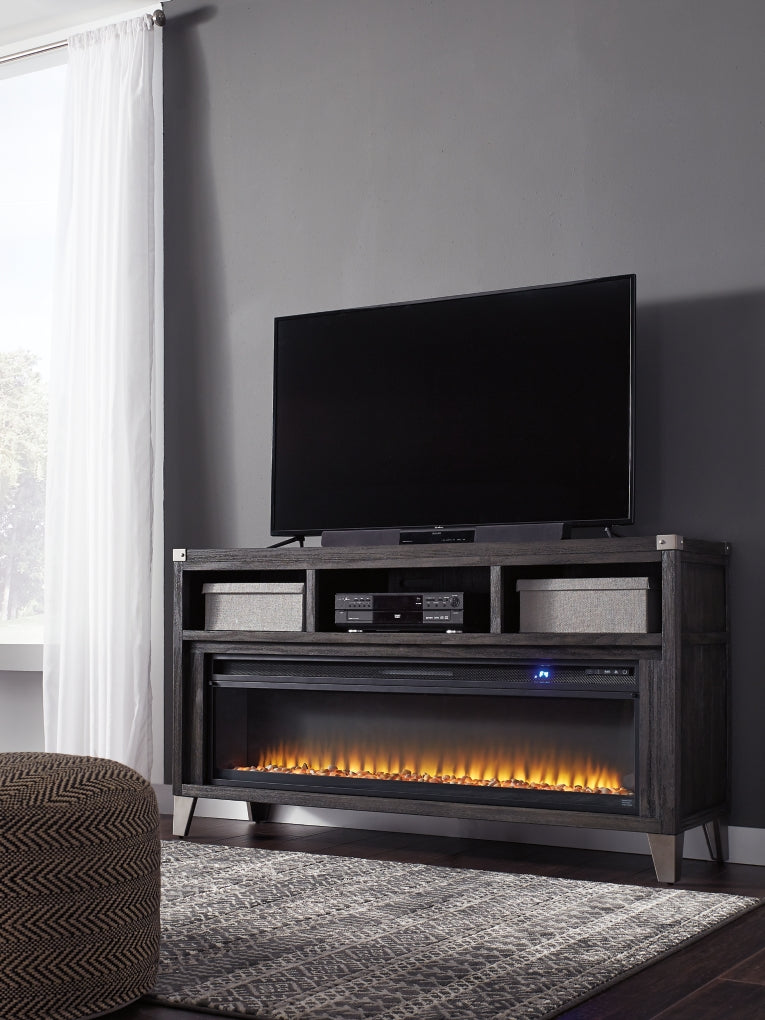 Mueble para TV Todoe de 65" con chimenea eléctrica