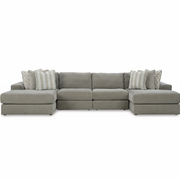 Avaliyah 4-Piece Double Chaise Sectional