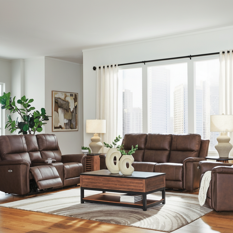 Beryton 2-Piece Power Reclining Sectional Loveseat