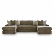 Camellia-Court 4-Piece Double Chaise Sectional
