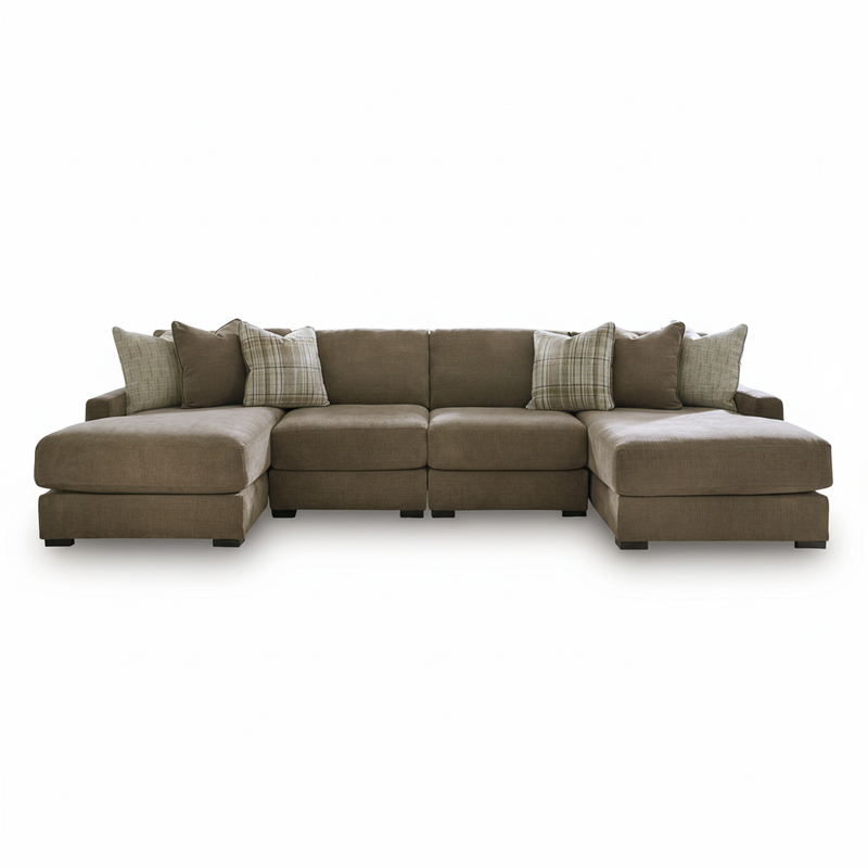 Camellia-Court 4-Piece Double Chaise Sectional