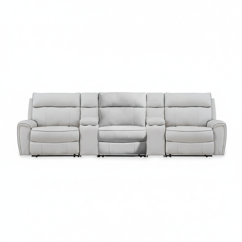 Grafton Pike 5-Piece Reclining Sofa with Storage Consoles